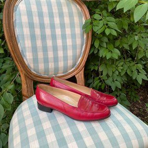 Galo Red Loafers